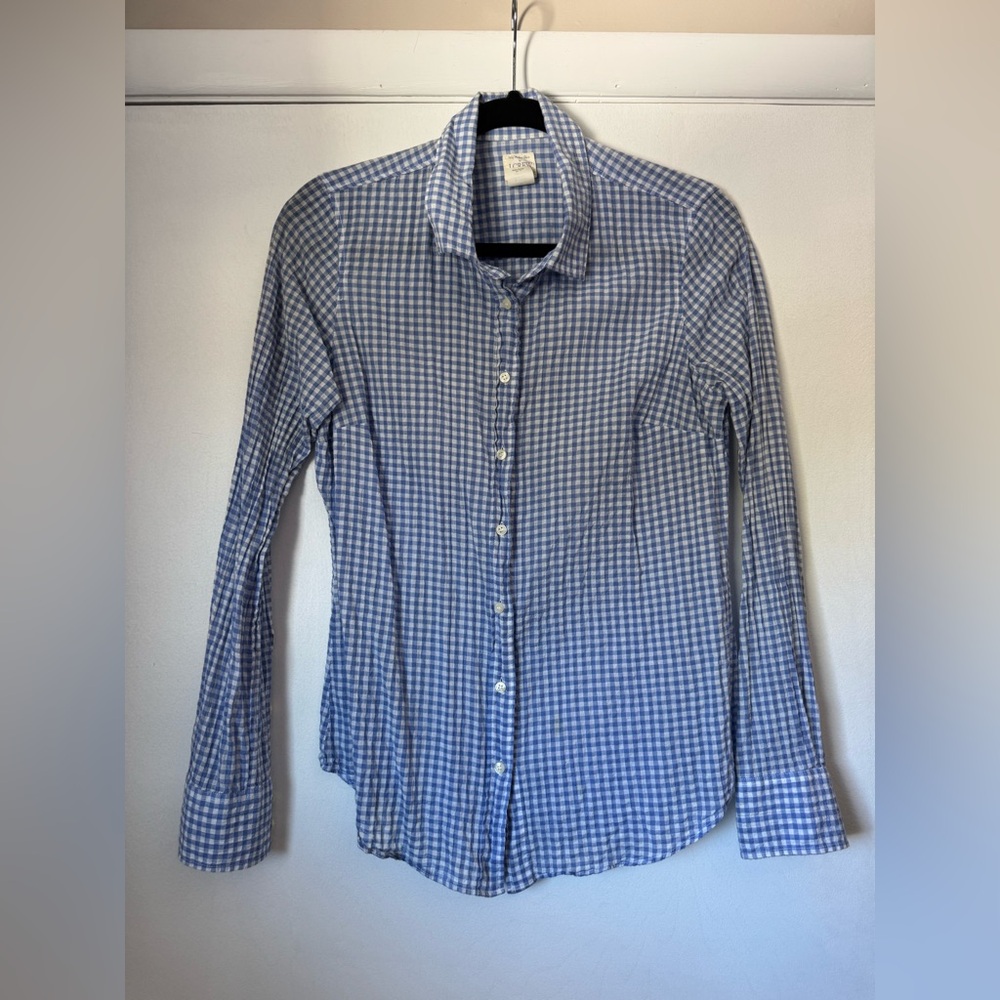 J. Crew The Perfect Shirt Gingham Button-Up